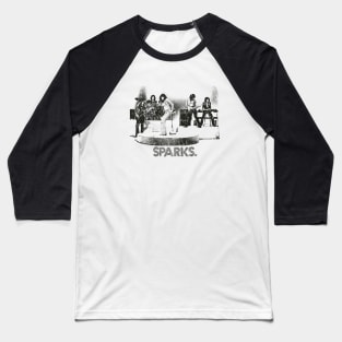 VINTAGE RETRO STYLE -Sparks ROck 60s Baseball T-Shirt